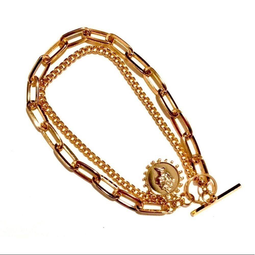 NWT Queen Coin Layer Bracelet